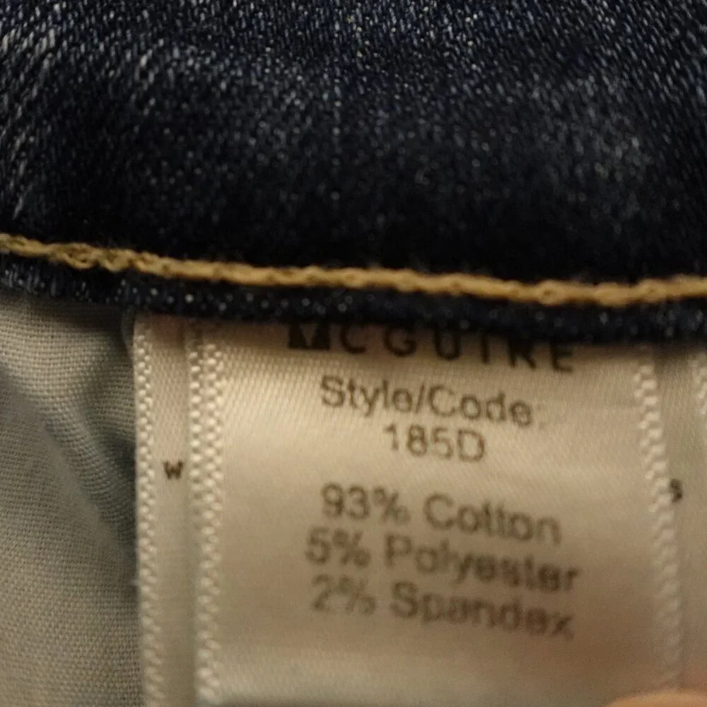 Mcguire jeans high rise skinny women's 31 blue‎ denim